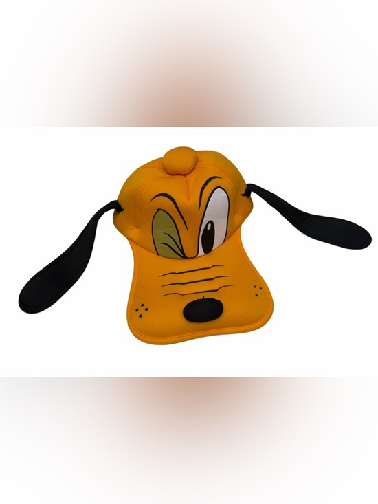 Disney Other - Disney Parks Foam Pluto Dog Face Floppy Ears Hat Yellow Size Adult elastic back